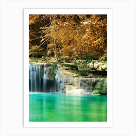 Waterfall In The Forest 7 Art Print