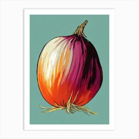 Onion Bold Graphic vegetable Art Print