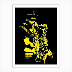 Rahsaan Roland Kirk American Jazz multi-Instrumentalist 2 Art Print