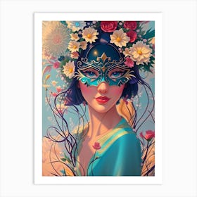 Flower girl Art Print