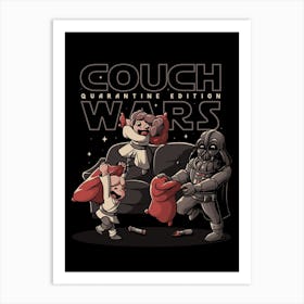 Couch Wars Art Print