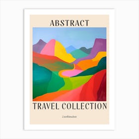 Abstract Travel Collection Poster Liechtenstein 1 Art Print