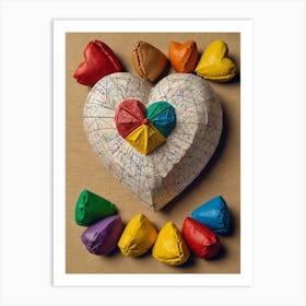 Heart Of Paper Art Print