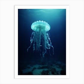 Irukandji Jellyfish Ocean Realistic 3 Art Print
