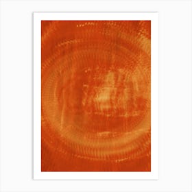 Abstract Orange circle pattern Art Print