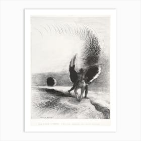 In The Shadow Of The Wing, The Black Creature Bit (1891), Odilon Redon Art Print