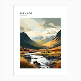 Glen Coe Scotland 2 Hiking Trail Landscape Poster Art Print