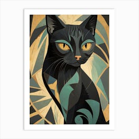 Black Cat 5 Art Print