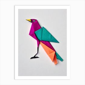 Kiwi Origami Bird Art Print