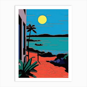 Minimal Design Style Of Goa, India 4 Art Print