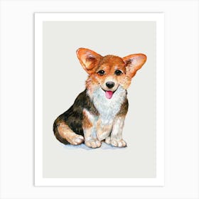 Corgi Dog Art Print