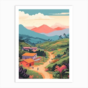 Guatemala Travel Illustration Art Print