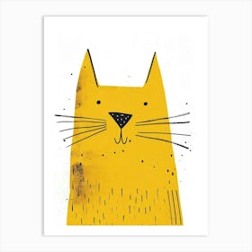 Yellow Cat 3 Art Print