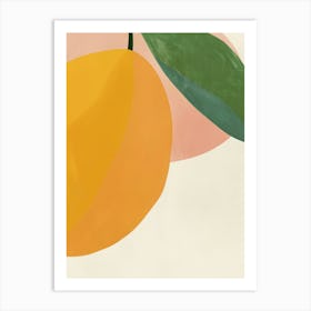 Mango Close Up Illustration 1 Art Print