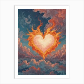 Heart Of Fire 48 Art Print