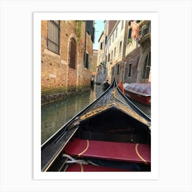 Gondola Ride In Venice Art Print