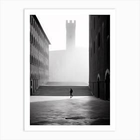 Siena, Italy,  Black And White Analogue Photography  4 Art Print