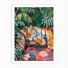 Tiger In The Jungle 3 Art Print