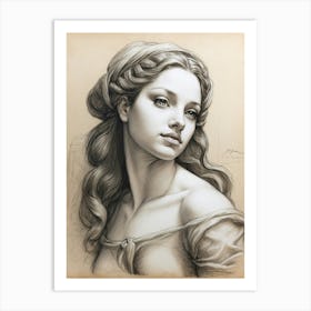 Portrait Of A Woman 4 Art Print