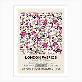 Poster Bloom Burst London Fabrics Floral Pattern 5 Art Print