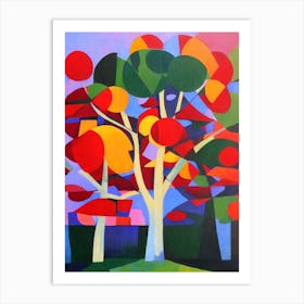 Buckeye Tree Cubist Art Print