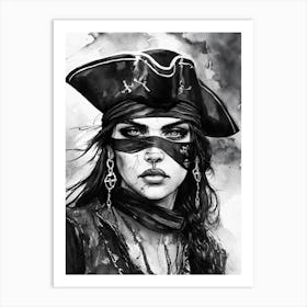 Pirate Girl Art Print