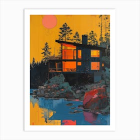 House On The Lake Art Print