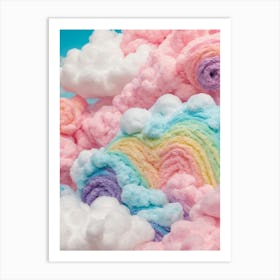 Cotton Candy Clouds 1 Art Print