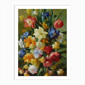 Daffodils Painting 4 Flower Art Print