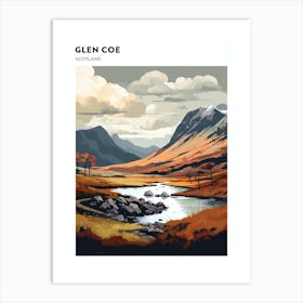 Glen Coe Scotland 1 Hiking Trail Landscape Poster Art Print