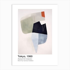World Tour Exhibition, Abstract Art, Tokyo, 1960 4 Art Print