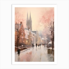Dreamy Winter Painting Windsor United Kingdom 2 Art Print
