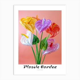 Dreamy Inflatable Flowers Poster Flamingo Flower 2 Art Print