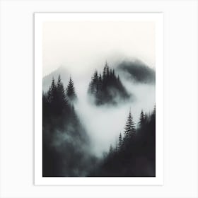 Misty Mountains Art Print