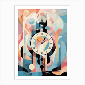 Time Abstract Geometric Illustration 1 Art Print