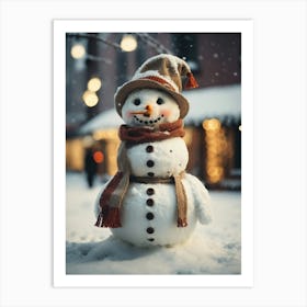 Snowman 2 Art Print