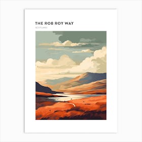 The Rob Roy Way Scotland 1 Hiking Trail Landscape Poster Art Print