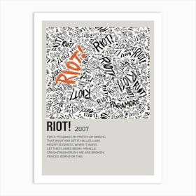 Riot! 2007 Music Poster Art Print