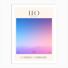 Leo 1 Zodiac Sign Art Print