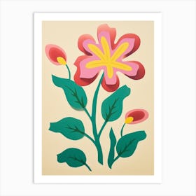 Cut Out Style Flower Art Lily 3 Art Print