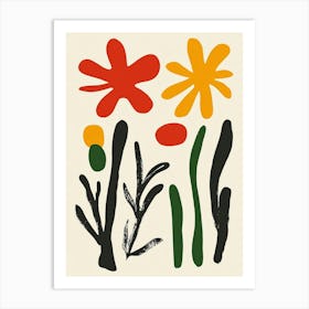 Flowers By Jean Paul Gauguin 2 Art Print