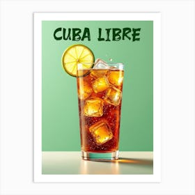 Cuba Libre Cocktail V 03 Art Print