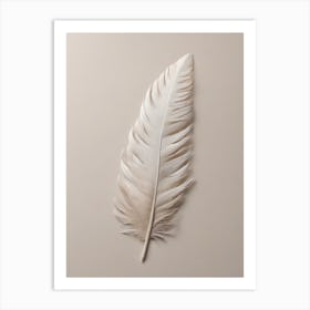 White Feather Wall Art Art Print