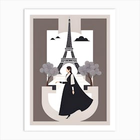 Paris Eiffel Tower Art 1 Art Print