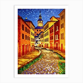 Mosaic Painting 1 Art Print