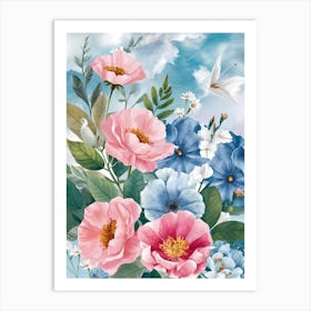 Flowers In The Sky 1 Art Print