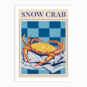 Snow Crab 2 Seafood Poster Art Print