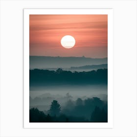 Sunrise Over The Valley Art Print