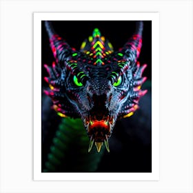 Glow In The Dark Dragon Art Print