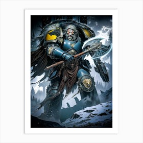 Leman Russ - The Wolf King (WH 40K) Art Print